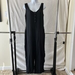 Prana Black Sleeveless Jumpsuit Romper